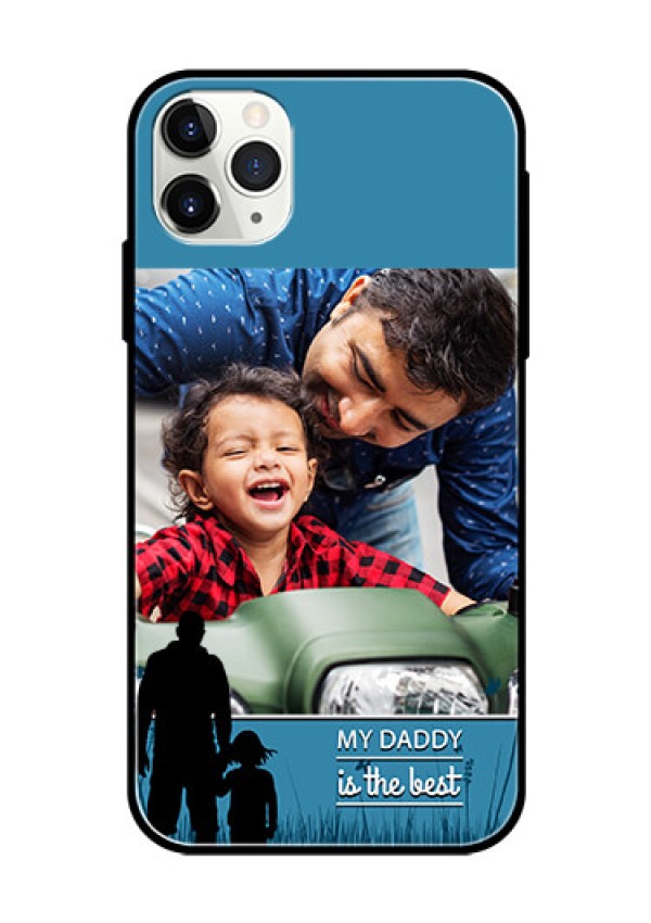 Apple iPhone 11 Pro Max Custom Glass Mobile Case  - Best dad design 