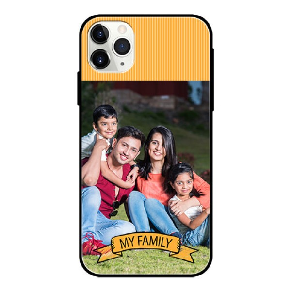 Apple iPhone 11 Pro Max Custom Glass Phone Case  - My Family Design