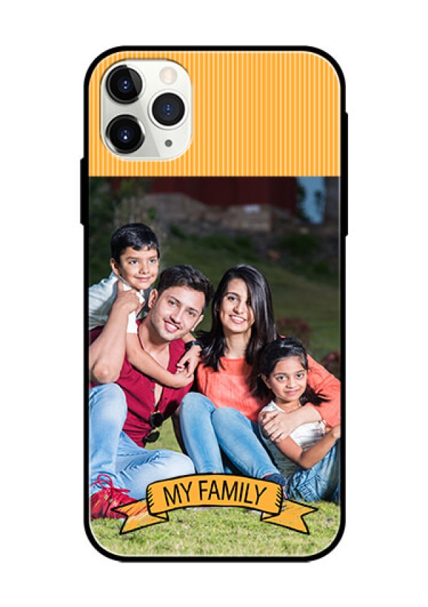 Apple iPhone 11 Pro Max Custom Glass Phone Case  - My Family Design