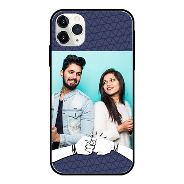 Apple iPhone 11 Pro Max Photo Printing on Glass Case - with Best Friends Design Apple iPhone 11 Pro Max Photo Printing on Glass Case - with Best Friends Design