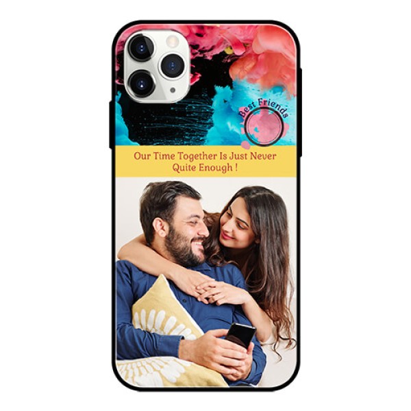 Apple iPhone 11 Pro Max Custom Glass Mobile Case - Quote with Acrylic Painting Design Apple iPhone 11 Pro Max Custom Glass Mobile Case - Quote with Acrylic Painting Design