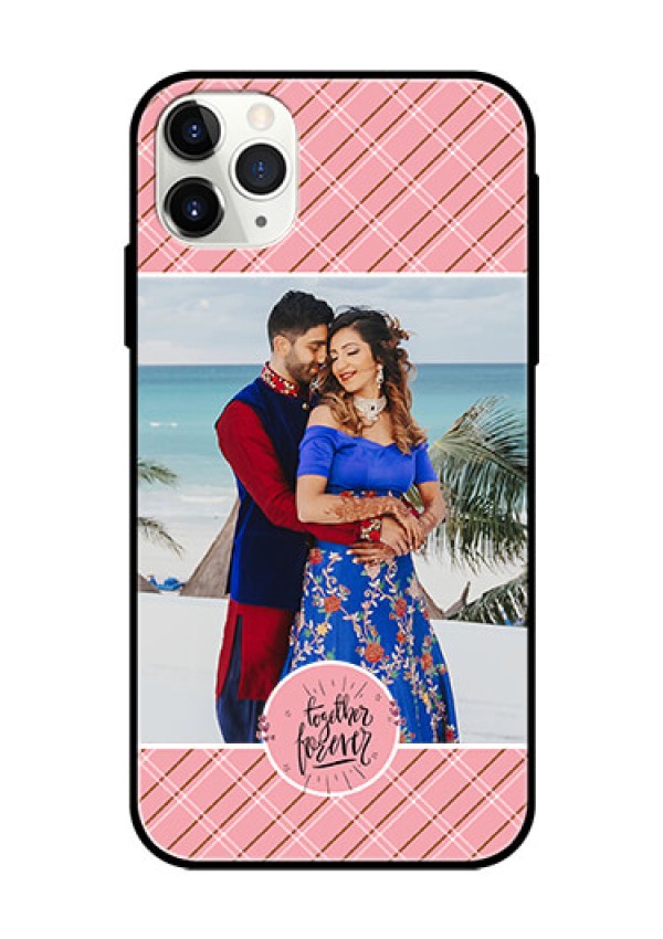 Apple iPhone 11 Pro Max Personalized Glass Phone Case  - Together Forever Design