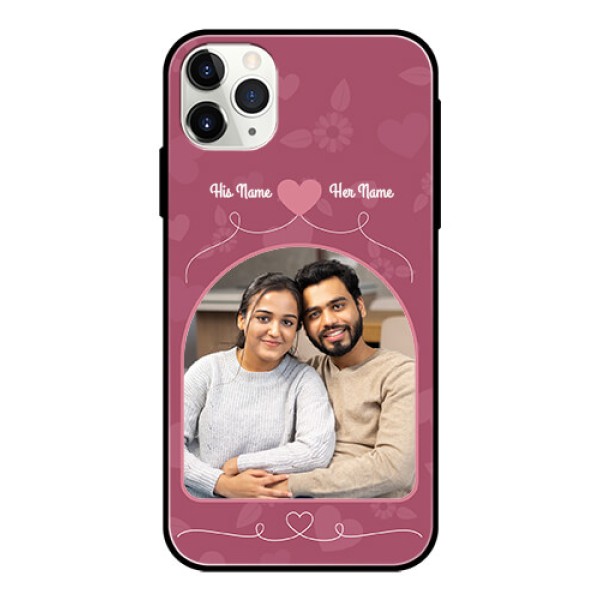 Apple iPhone 11 Pro Max Photo Printing on Glass Case - Love Floral Design Apple iPhone 11 Pro Max Photo Printing on Glass Case - Love Floral Design