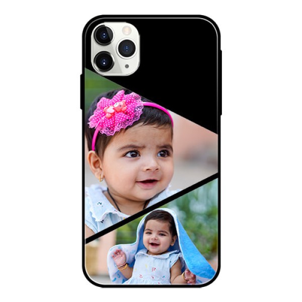 Apple iPhone 11 Pro Max Custom Glass Phone Case - Semi Cut Design Apple iPhone 11 Pro Max Custom Glass Phone Case - Semi Cut Design