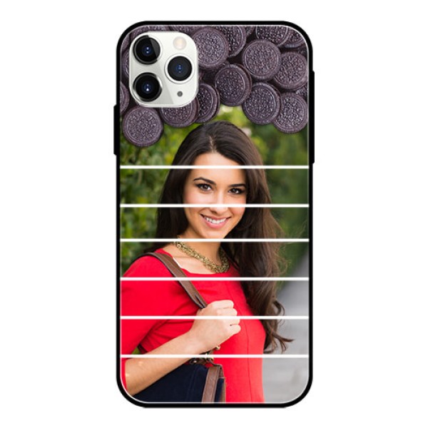 Apple iPhone 11 Pro Max Custom Glass Phone Case - with Oreo Biscuit Design Apple iPhone 11 Pro Max Custom Glass Phone Case - with Oreo Biscuit Design