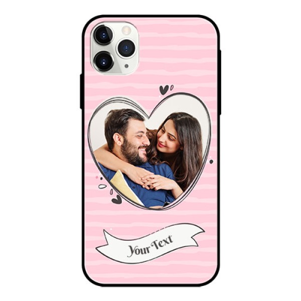 Apple iPhone 11 Pro Max Custom Glass Phone Case - Vintage Heart Design Apple iPhone 11 Pro Max Custom Glass Phone Case - Vintage Heart Design