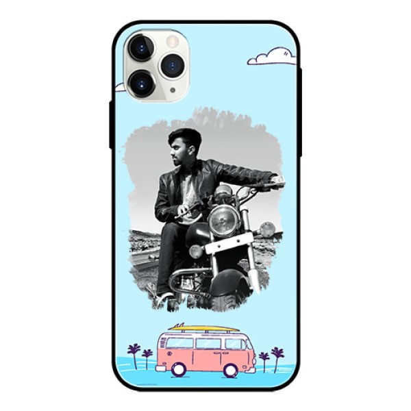 Apple iPhone 11 Pro Max Photo Printing on Glass Case  - Travel & Adventure Design