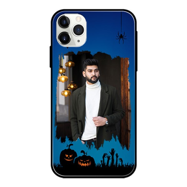 Apple iPhone 11 Pro Max Photo Printing on Glass Case - with pro Halloween design Apple iPhone 11 Pro Max Photo Printing on Glass Case - with pro Halloween design