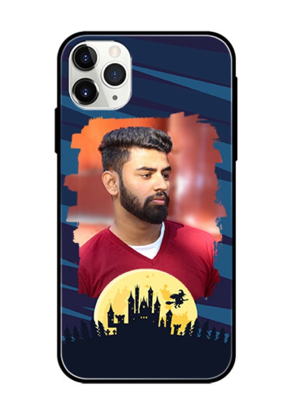Apple iPhone 11 Pro Max Photo Printing on Glass Case  - Halloween Witch Design 