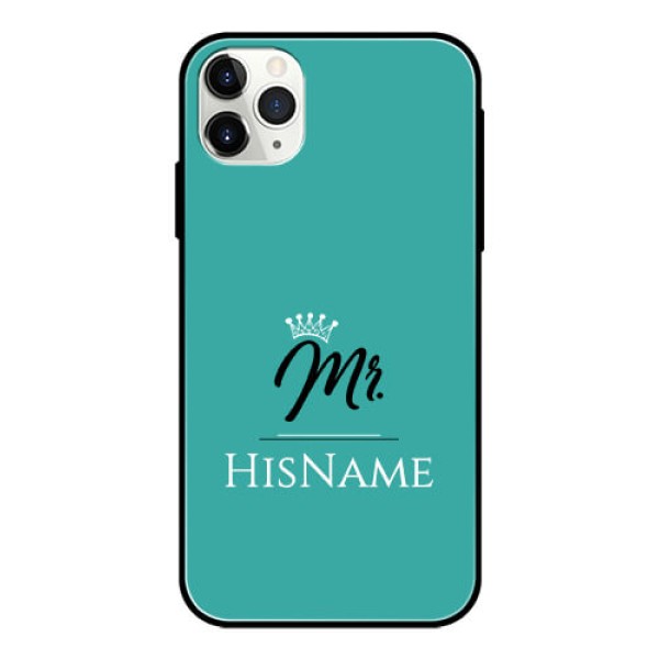 Iphone 11 Pro Max Custom Glass Phone Case Mr with Name