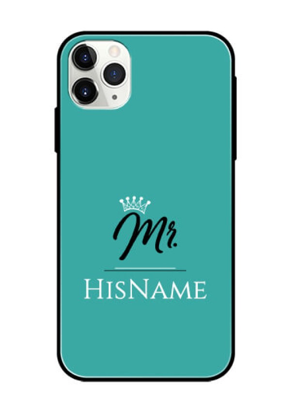 Iphone 11 Pro Max Custom Glass Phone Case Mr with Name