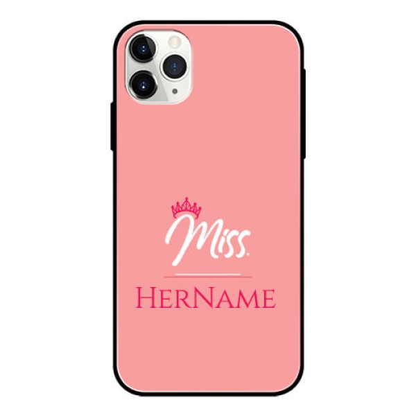 Iphone 11 Pro Max Custom Glass Phone Case Mrs with Name