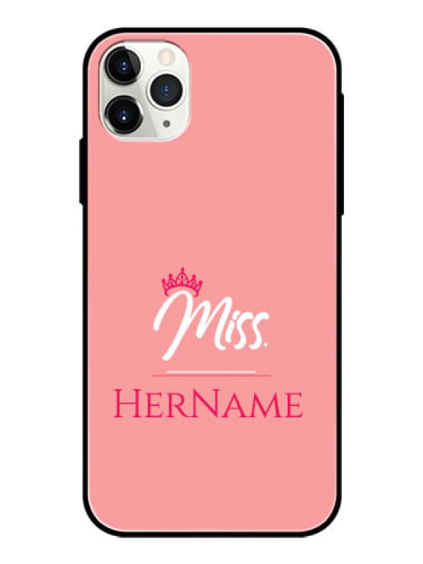 Custom Iphone 11 Pro Max Custom Glass Phone Case Mrs with Name