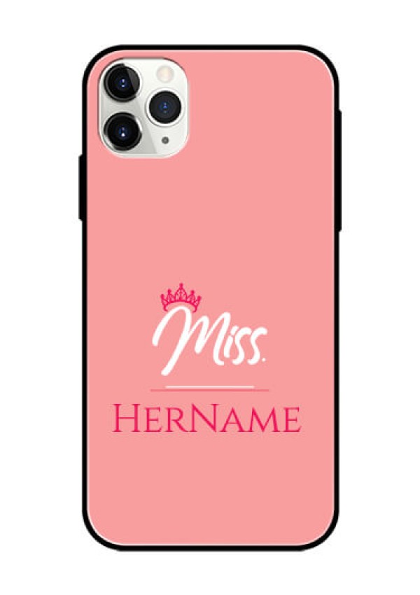 Iphone 11 Pro Max Custom Glass Phone Case Mrs with Name