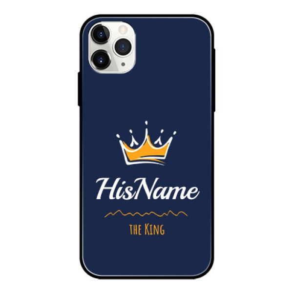 Iphone 11 Pro Max Glass Phone Case King with Name