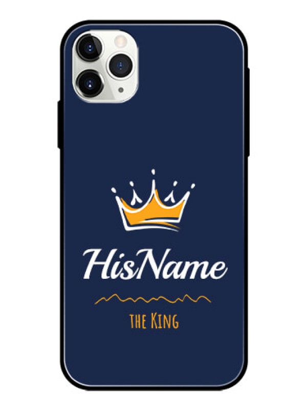 Custom Iphone 11 Pro Max Glass Phone Case King with Name