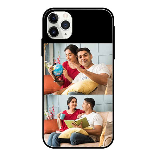 Iphone 11 Pro Max 2 Images on Glass Phone Cover