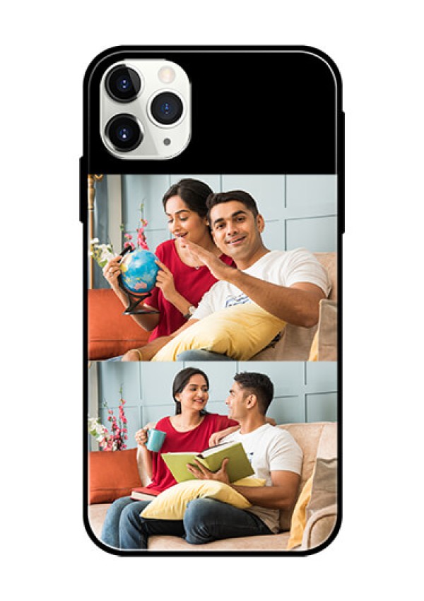 Iphone 11 Pro Max 2 Images on Glass Phone Cover