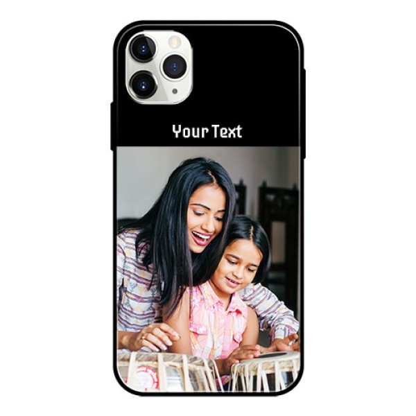 Iphone 11 Pro Max Photo with Name on Glass Phone Case