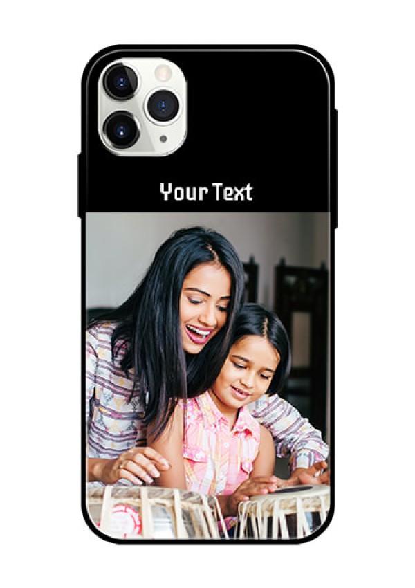 Iphone 11 Pro Max Photo with Name on Glass Phone Case