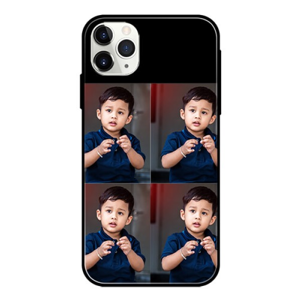 Iphone 11 Pro Max 4 Image Holder on Glass Mobile Cover