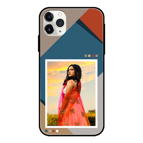 iPhone 11 Pro Max Personalized Glass Phone Case - Retro color pallet Design iPhone 11 Pro Max Personalized Glass Phone Case - Retro color pallet Design