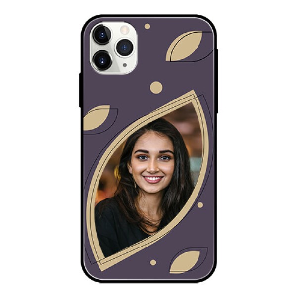 iPhone 11 Pro Max Custom Glass Mobile Case - Falling Leaf Design