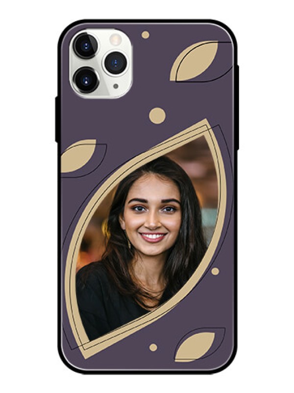 Custom iPhone 11 Pro Max Custom Glass Mobile Case - Falling Leaf Design