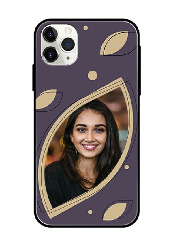 iPhone 11 Pro Max Custom Glass Mobile Case - Falling Leaf Design