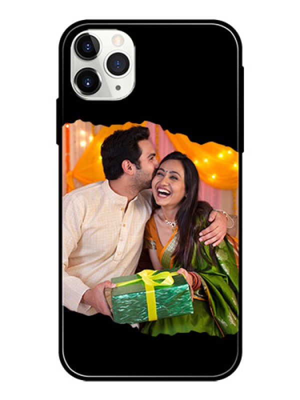Custom iPhone 11 Pro Max Custom Glass Phone Case - Tear-off Design