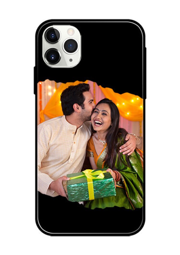 iPhone 11 Pro Max Custom Glass Phone Case - Tear-off Design