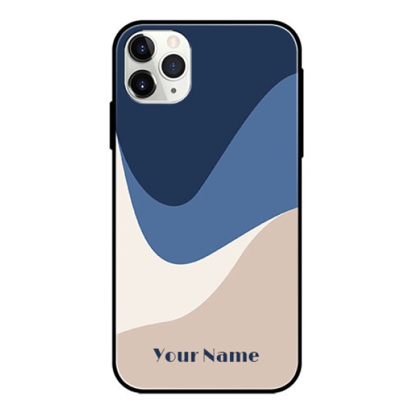 iPhone 11 Pro Max Custom Glass Phone Case - Abstract Drip Art Design iPhone 11 Pro Max Custom Glass Phone Case - Abstract Drip Art Design