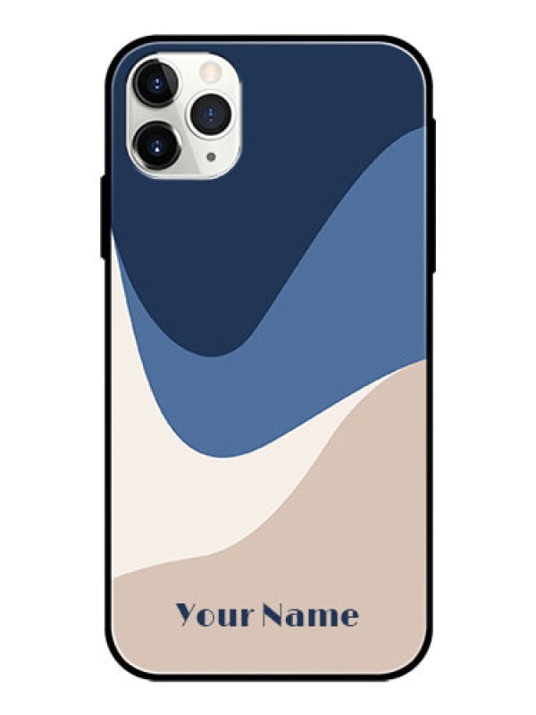 Custom iPhone 11 Pro Max Custom Glass Phone Case - Abstract Drip Art Design
