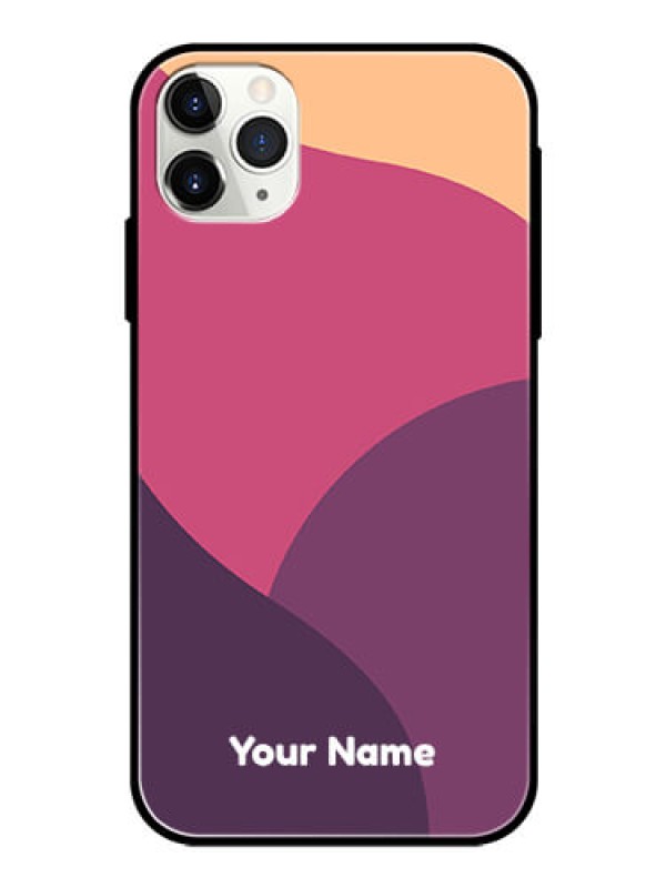 Custom iPhone 11 Pro Max Custom Glass Phone Case - Mixed Multi-colour abstract art Design