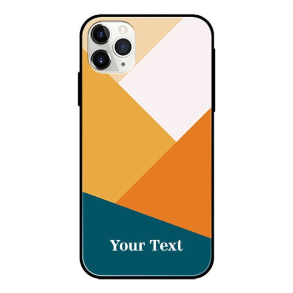 iPhone 11 Pro Max Personalized Glass Phone Case - Stacked Multi-colour Design iPhone 11 Pro Max Personalized Glass Phone Case - Stacked Multi-colour Design