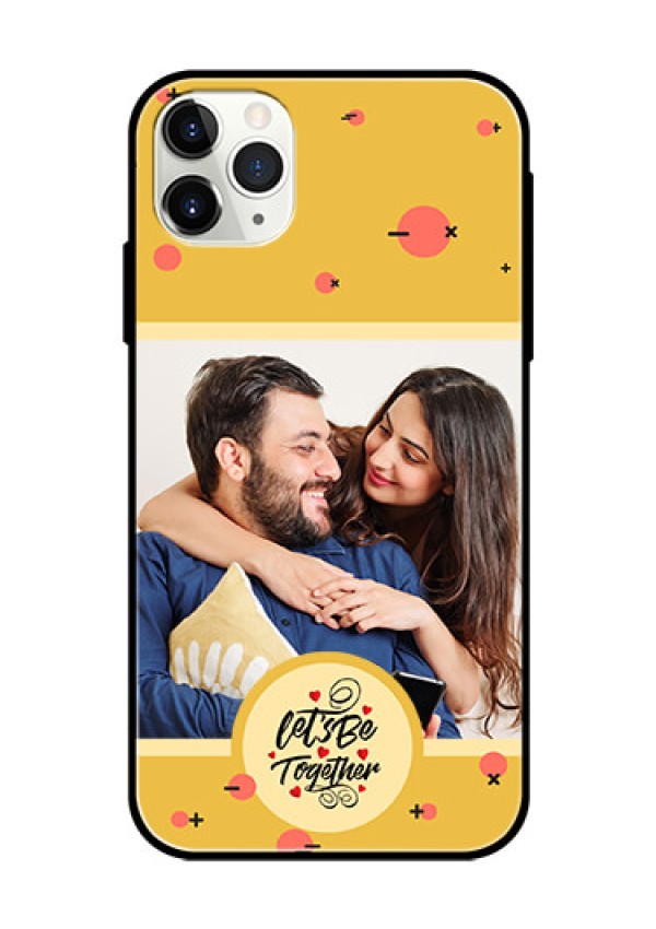 iPhone 11 Pro Max Photo Printing on Glass Case - Lets be Together Design