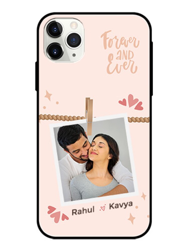 Custom iPhone 11 Pro Max Custom Glass Phone Case - Forever and ever love Design