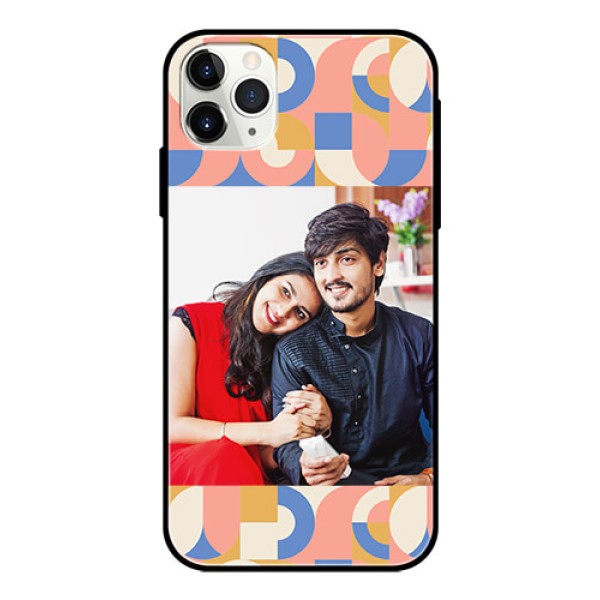 iPhone 11 Pro Max Photo Printing on Glass Case - Semi-circle Maze Pattern Design iPhone 11 Pro Max Photo Printing on Glass Case - Semi-circle Maze Pattern Design