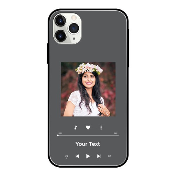 iPhone 11 Pro Max Custom Glass Mobile Case - Play The Music Design