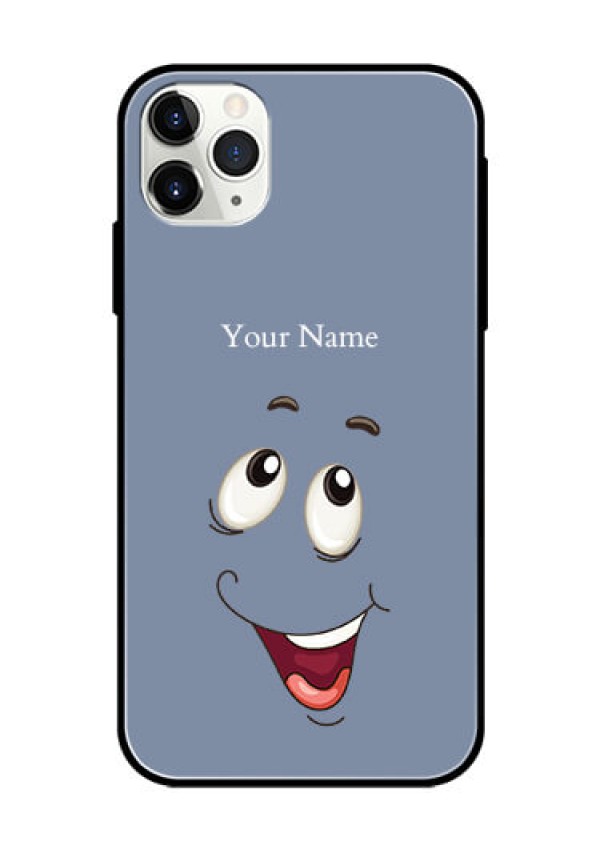iPhone 11 Pro Max Photo Printing on Glass Case - Laughing Cartoon Face Design