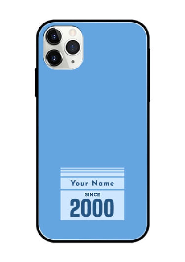 iPhone 11 Pro Max Custom Glass Mobile Case - Custom Year of birth Design