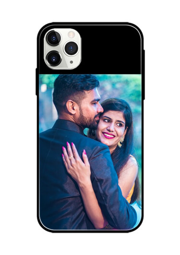 iPhone 11 Pro Max Custom Glass Phone Case - Upload Full Picture With Custom Color Design