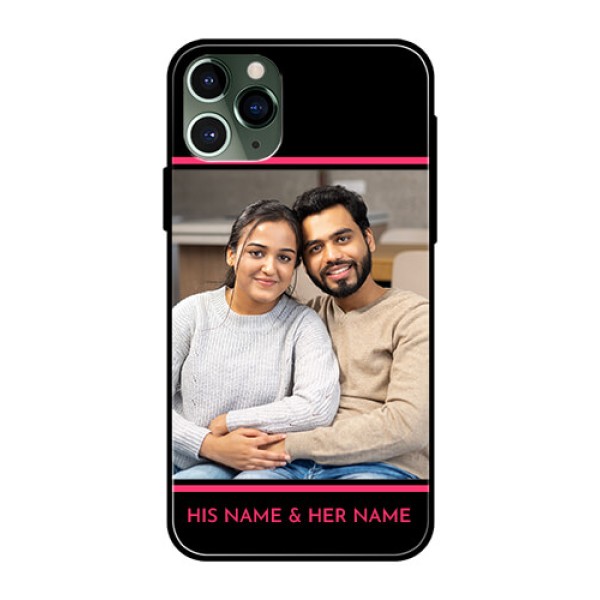 Apple iPhone 11 Pro Custom Glass Mobile Case  - with Add Text Design
