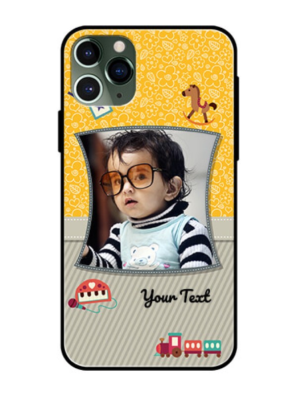 Custom Apple iPhone 11 Pro Personalized Glass Phone Case  - Baby Picture Upload Design