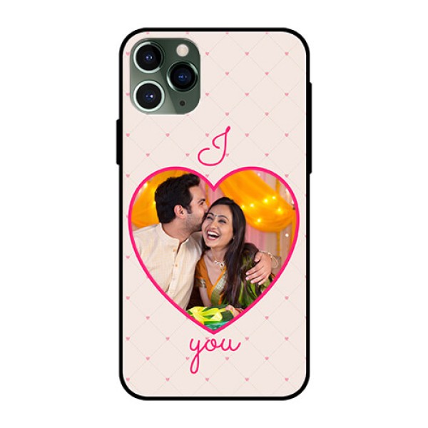 Apple iPhone 11 Pro Custom Glass Mobile Case  - Heart Shape Design