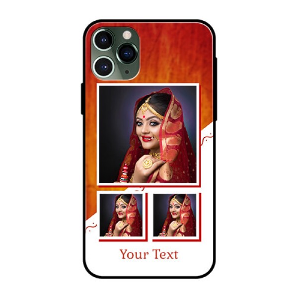 Apple iPhone 11 Pro Custom Glass Phone Case - Wedding Memories Design Apple iPhone 11 Pro Custom Glass Phone Case - Wedding Memories Design