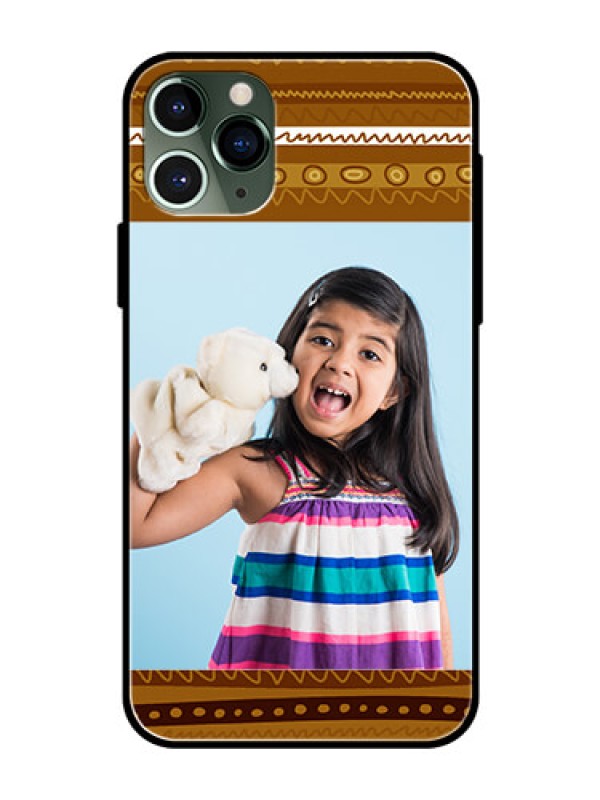 Custom Apple iPhone 11 Pro Custom Glass Phone Case  - Friends Picture Upload Design 
