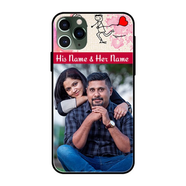 Apple iPhone 11 Pro Photo Printing on Glass Case  - You and Me Case Design