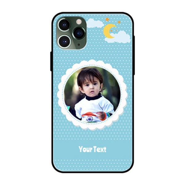 Apple iPhone 11 Pro Personalised Glass Phone Case - Violet Pattern Design Apple iPhone 11 Pro Personalised Glass Phone Case - Violet Pattern Design