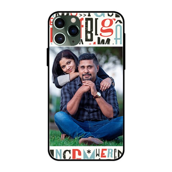 Apple iPhone 11 Pro Personalized Glass Phone Case - Alphabet Design Apple iPhone 11 Pro Personalized Glass Phone Case - Alphabet Design